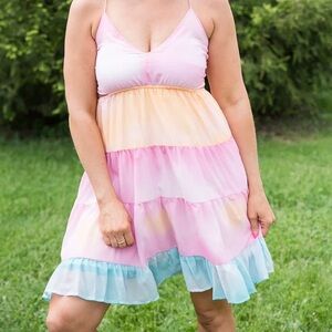 White Birch “Colors of the Rainbow” Dress